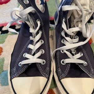 Converse All Star Chuch Taylor High Top, Navy, Unisex, Women's 8, Men's 6